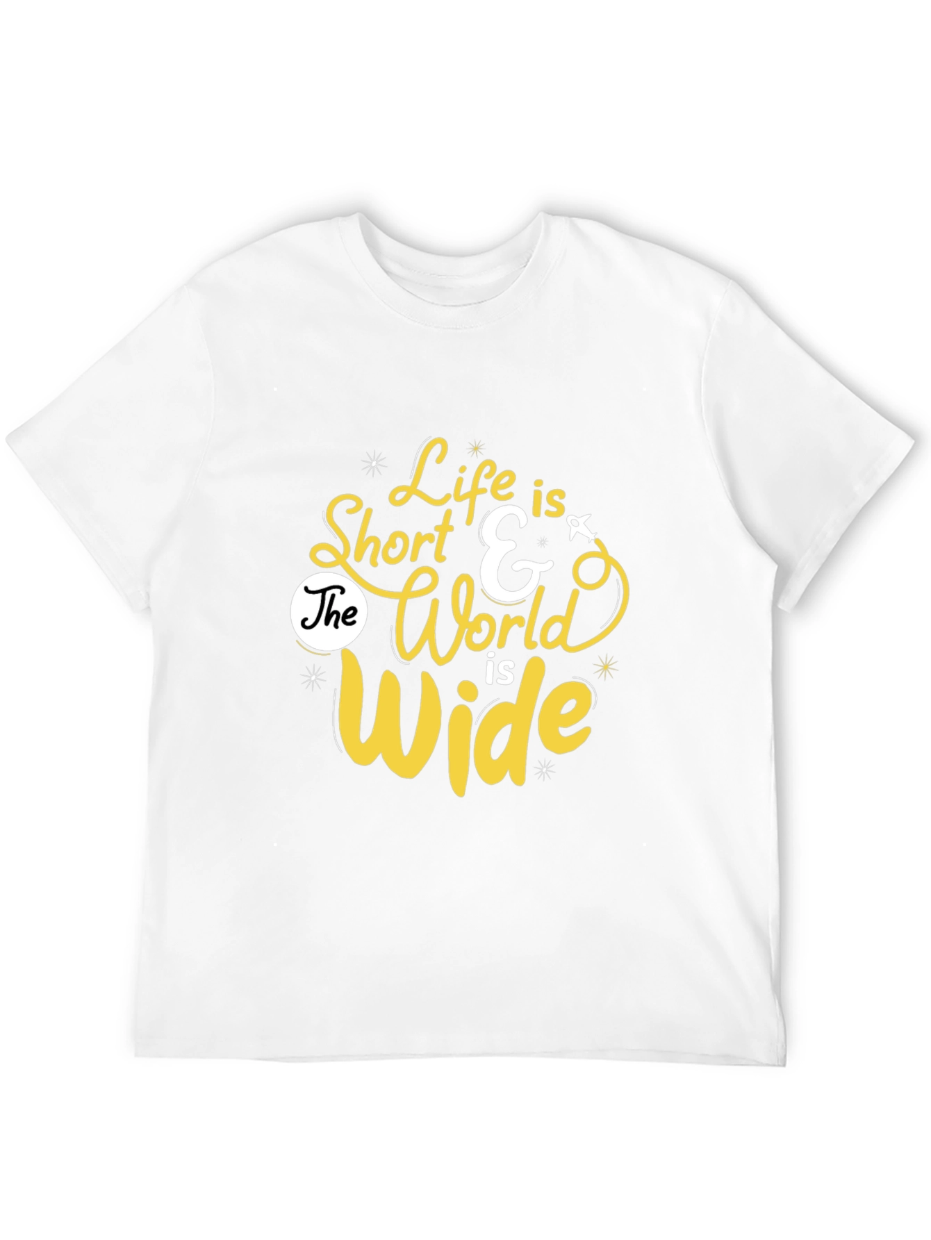 Life is Short Graphic Print Tee