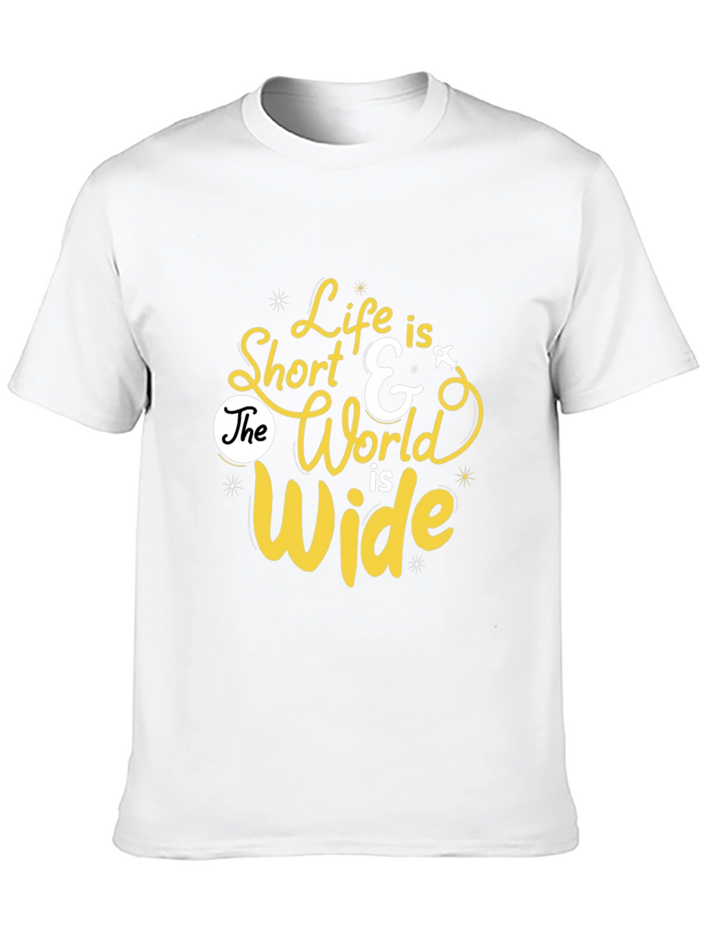Life is Short Graphic Print Tee