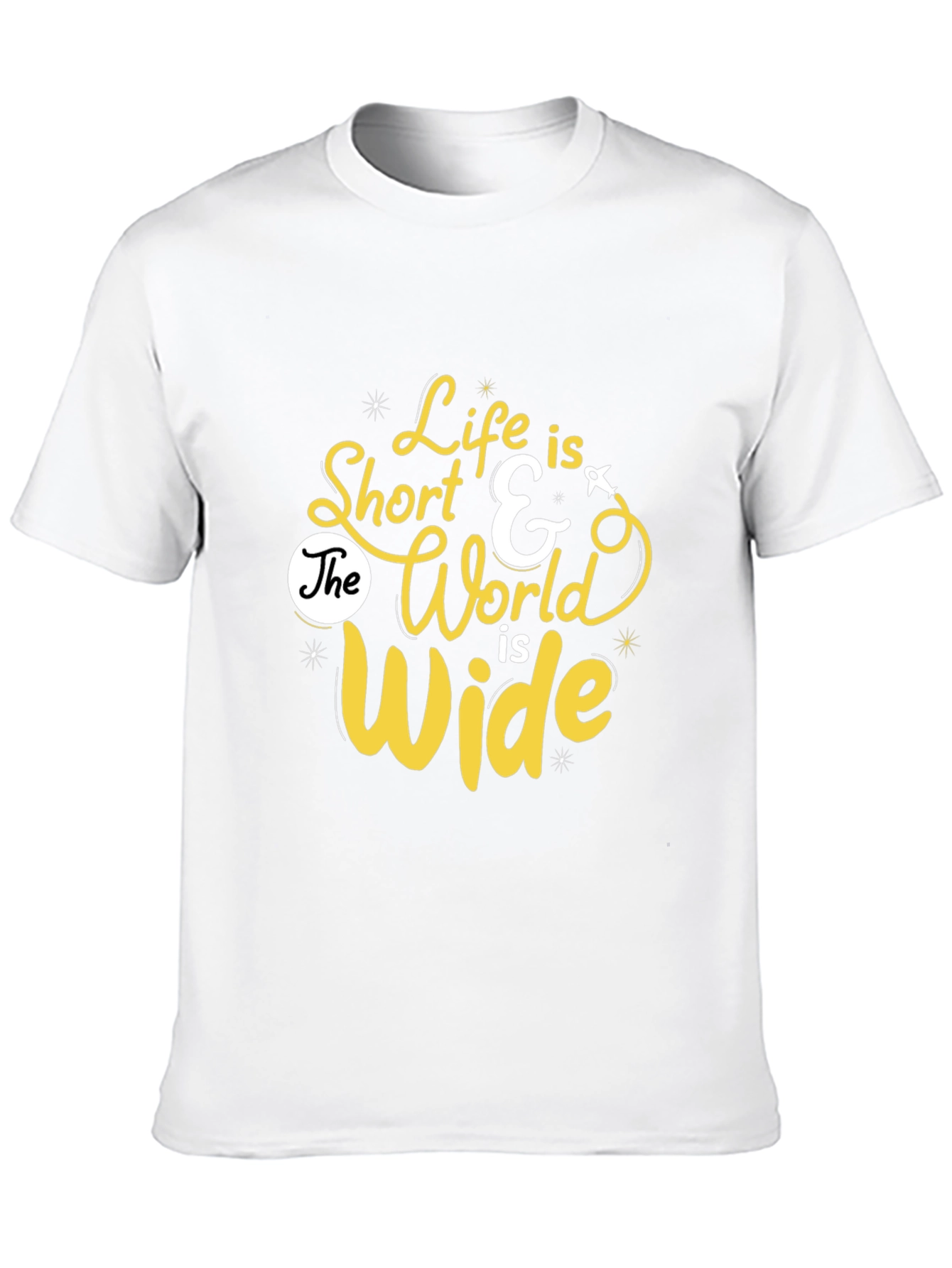 Life is Short Graphic Print Tee