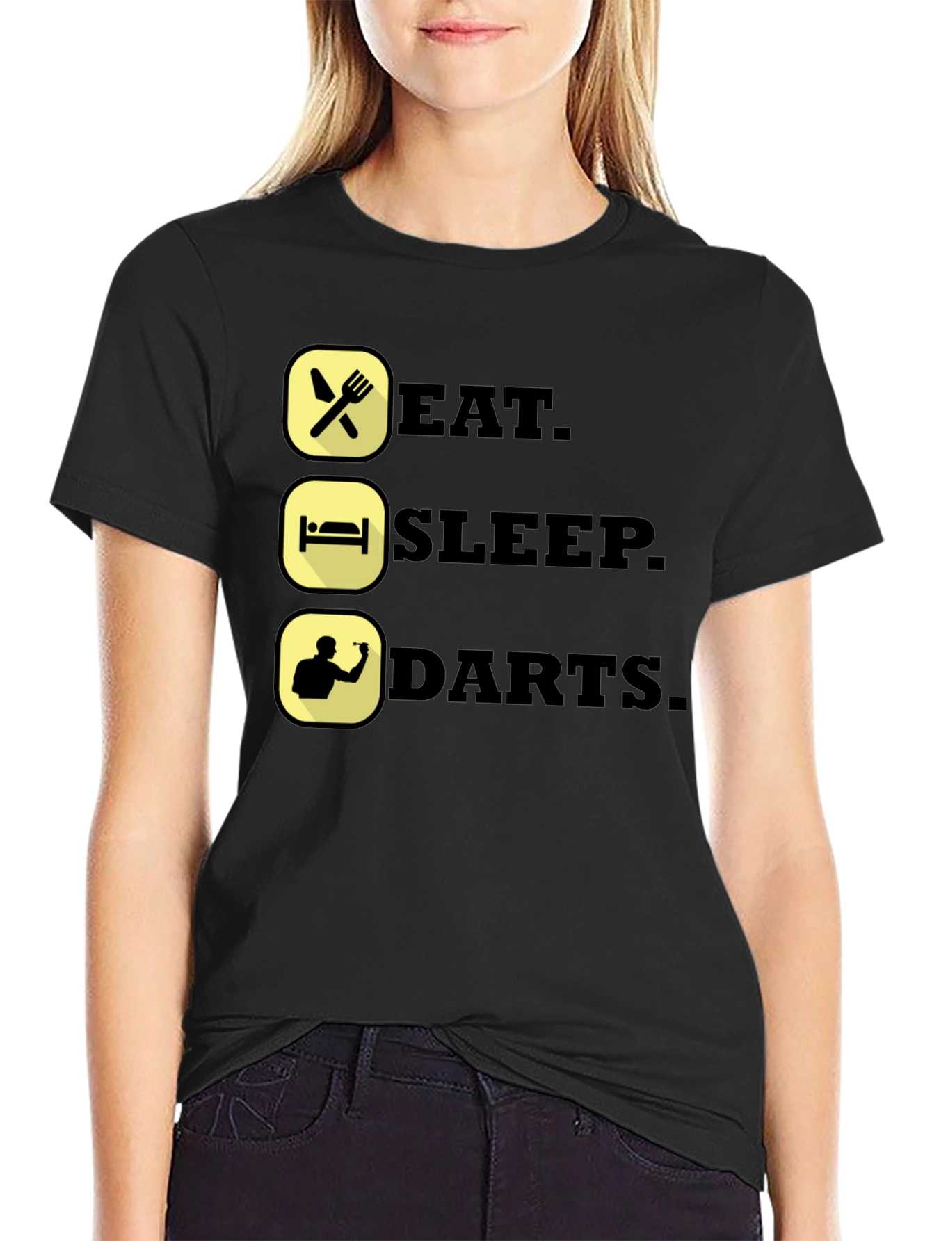 Eat Sleep Darts T-Shirt - Funny Dart Player Tee