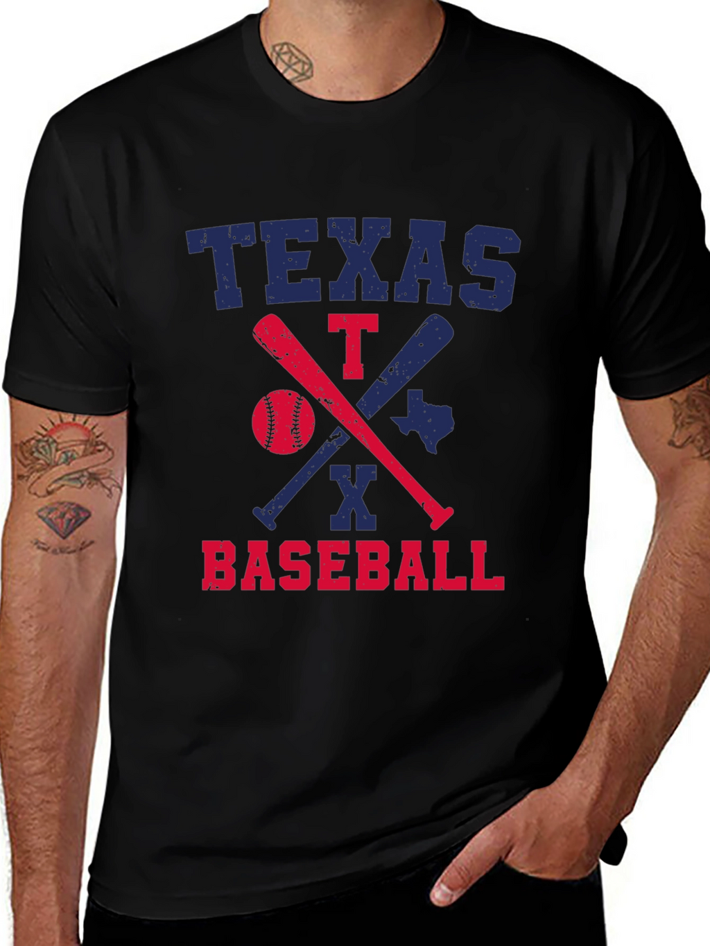 Texas Baseball Graphic T-Shirt