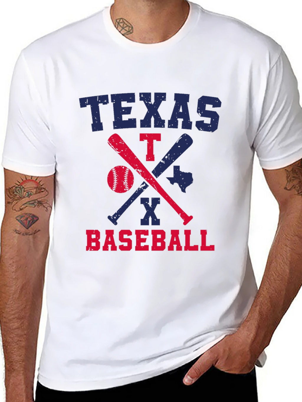 Texas Baseball Graphic T-Shirt