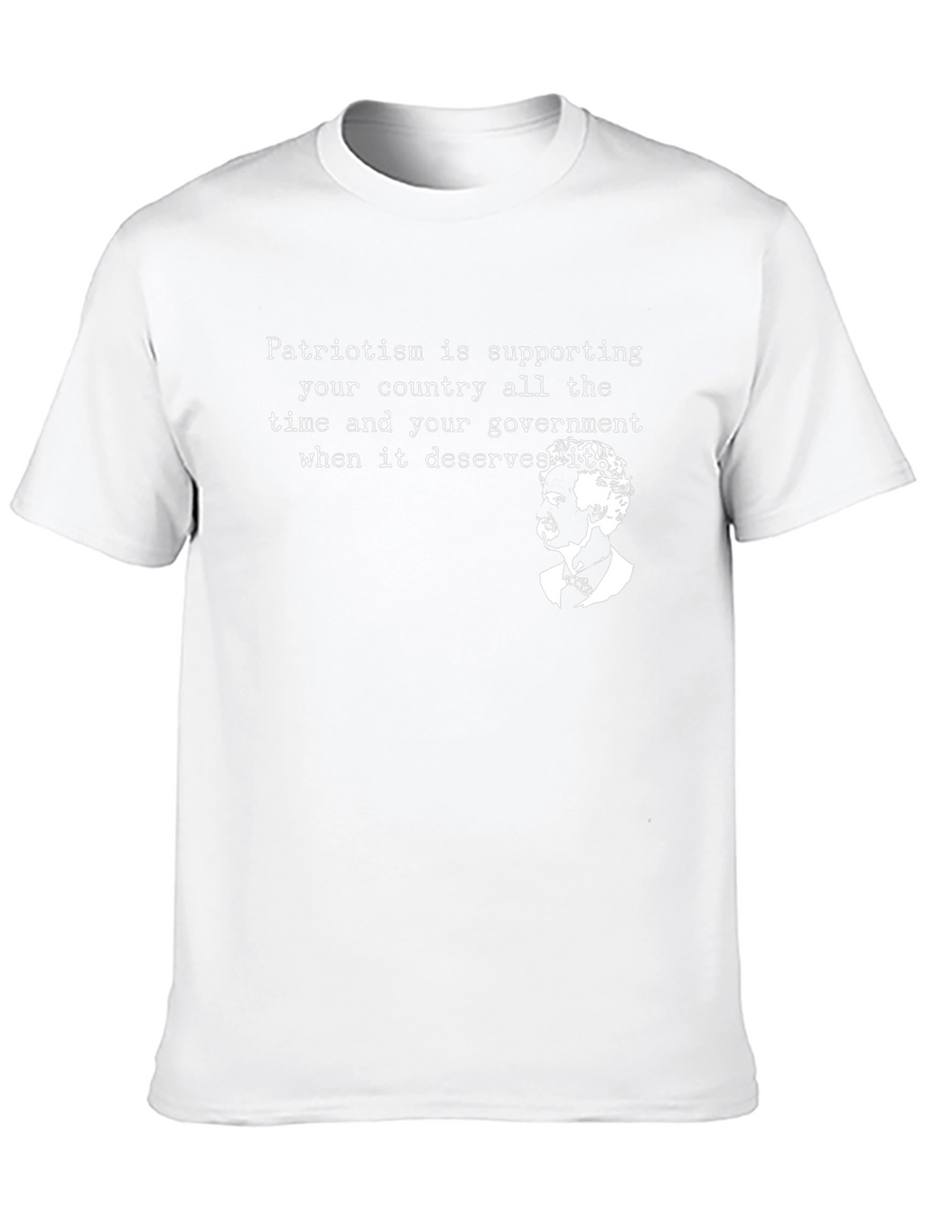 Patriotism Quote Graphic Tee - Black