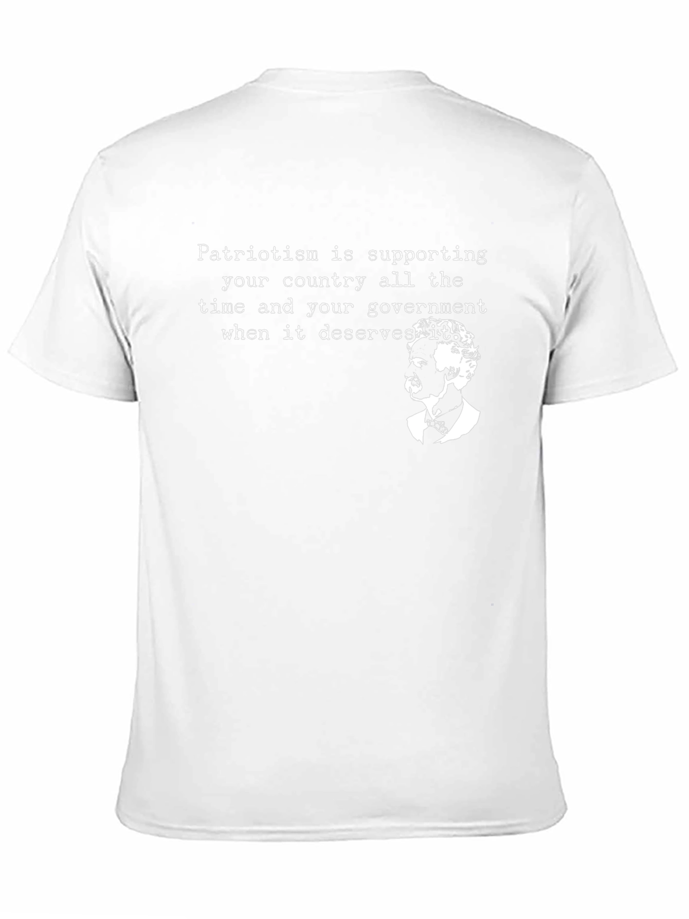 Patriotism Quote Graphic Tee - Black
