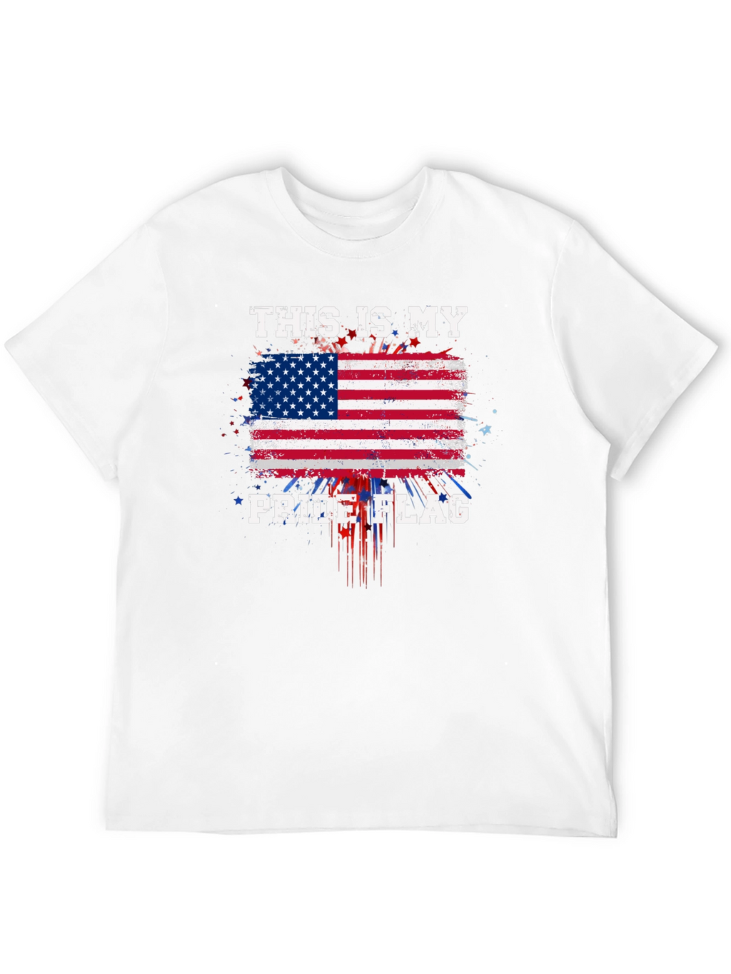 Patriotic Pride Flag Graphic T-Shirt