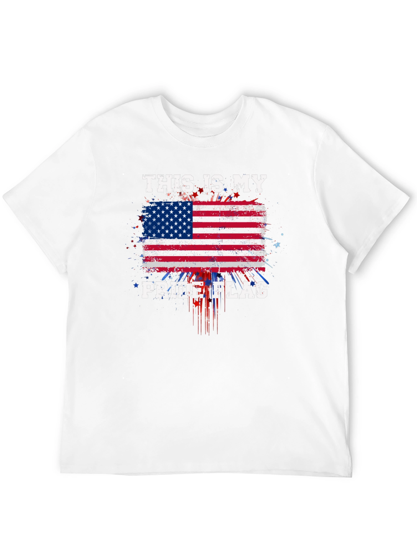 Patriotic Pride Flag Graphic T-Shirt
