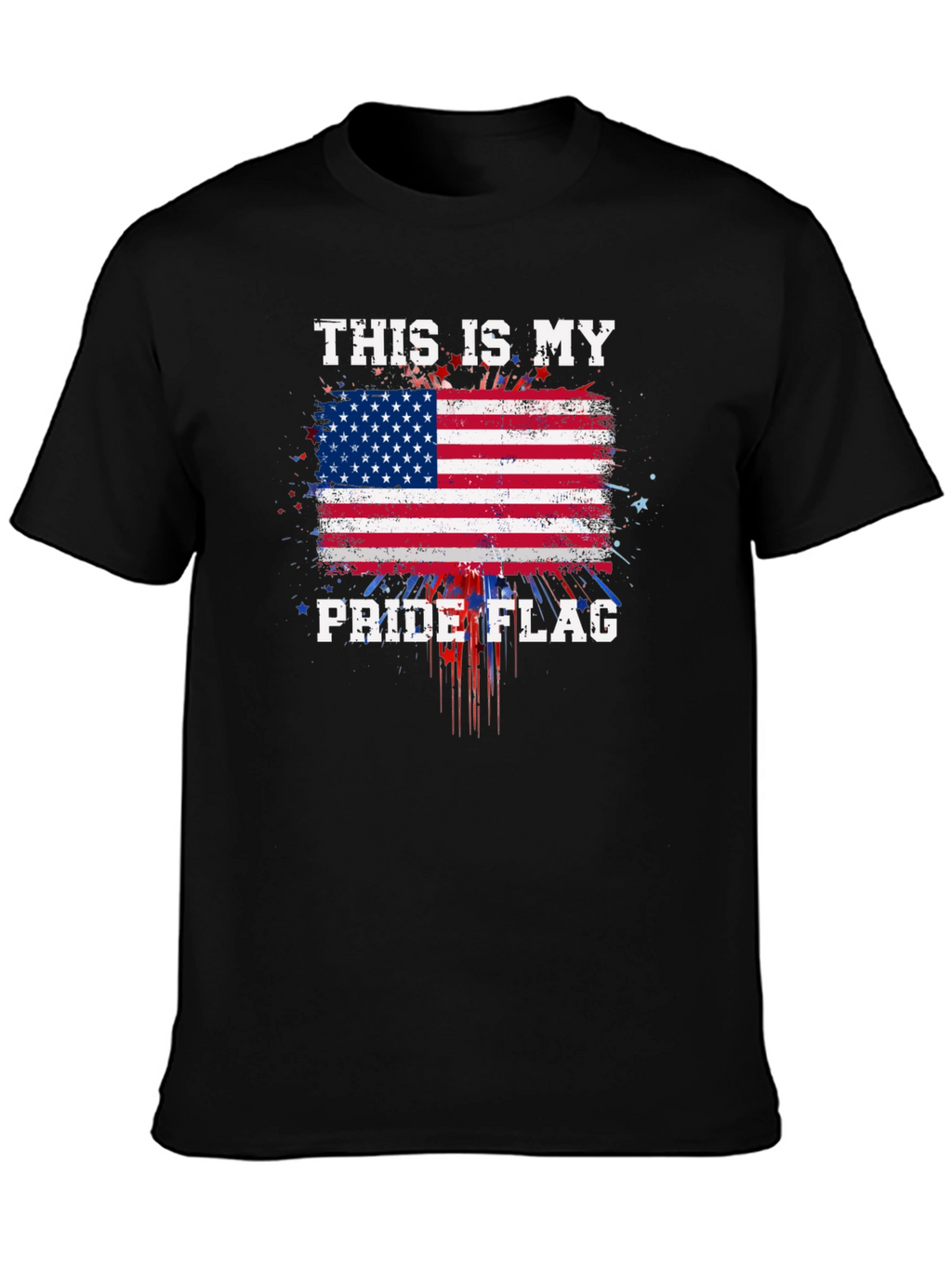 Patriotic Pride Flag Graphic T-Shirt