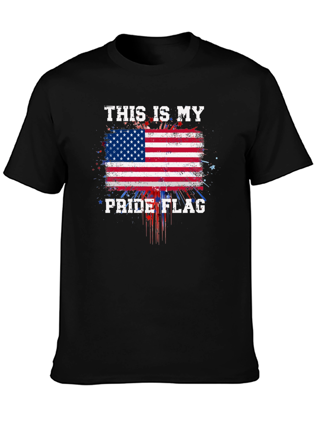Patriotic Pride Flag Graphic T-Shirt
