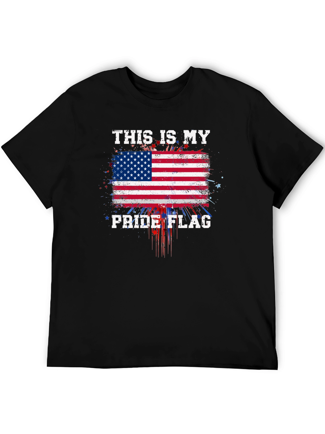Patriotic Pride Flag Graphic T-Shirt