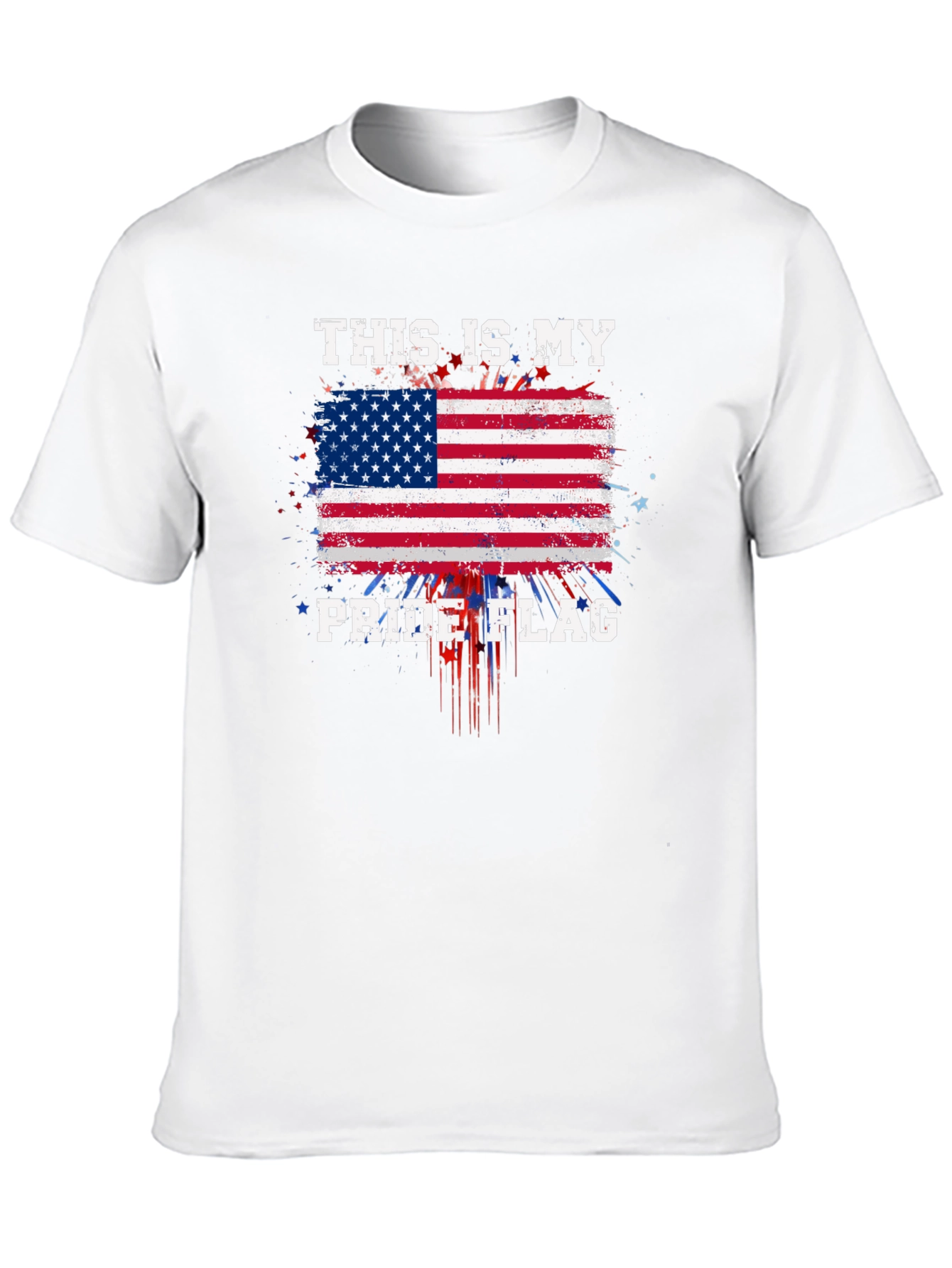 Patriotic Pride Flag Graphic T-Shirt
