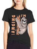 Im Hanging Sloth T-Shirt: Funny Sloth Design