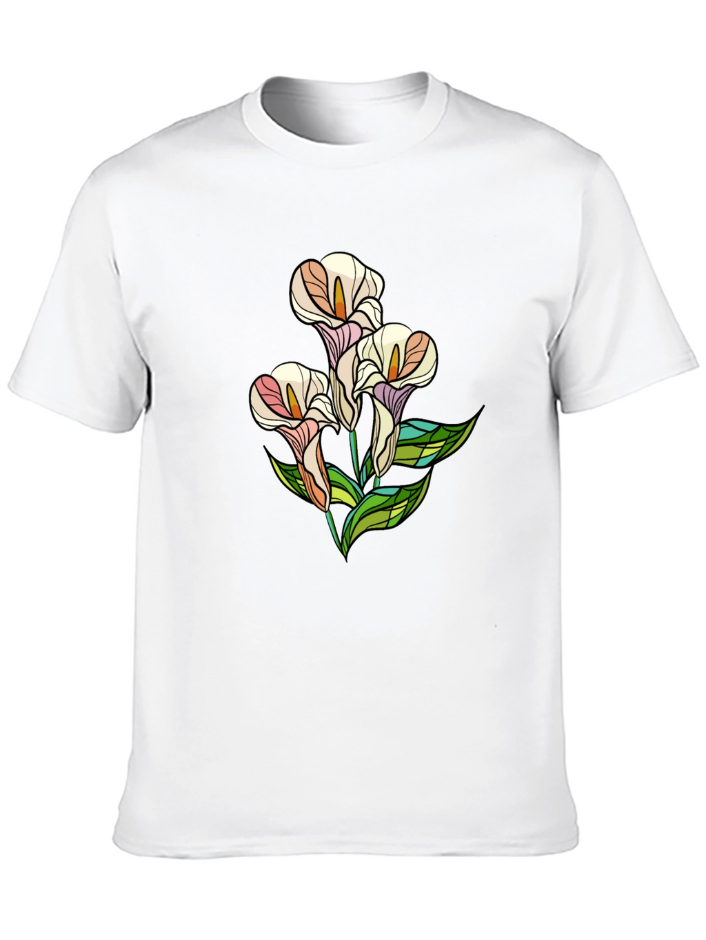 Floral Graphic Tee - Black T-Shirt