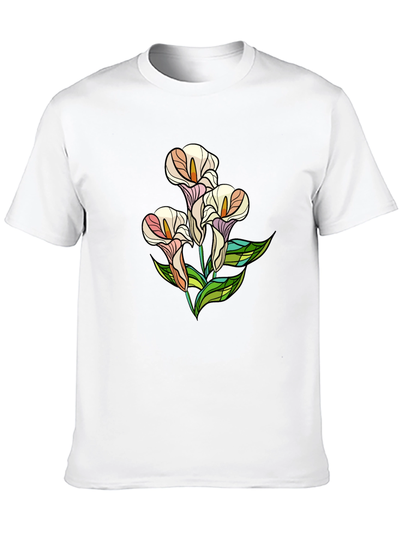 Floral Graphic Tee - Black T-Shirt
