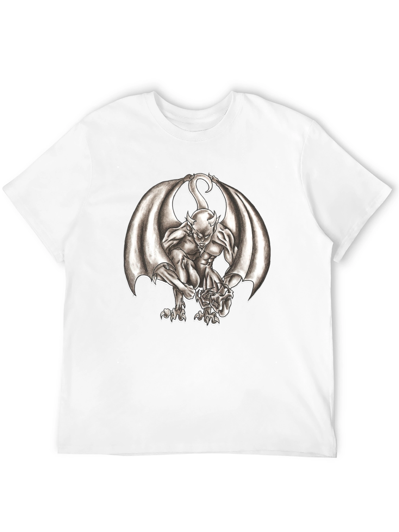 Gargoyle Graphic Tee - Dark Fantasy Print