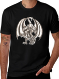 Gargoyle Graphic Tee - Dark Fantasy Print