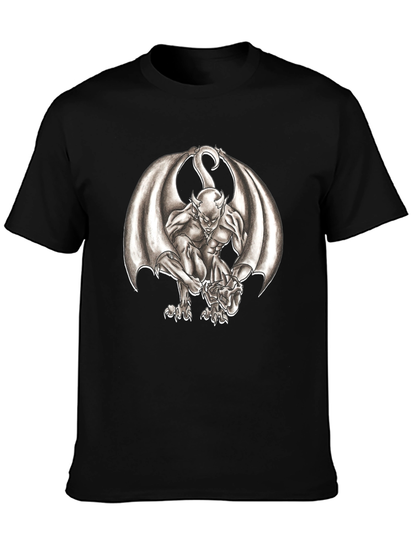 Gargoyle Graphic Tee - Dark Fantasy Print