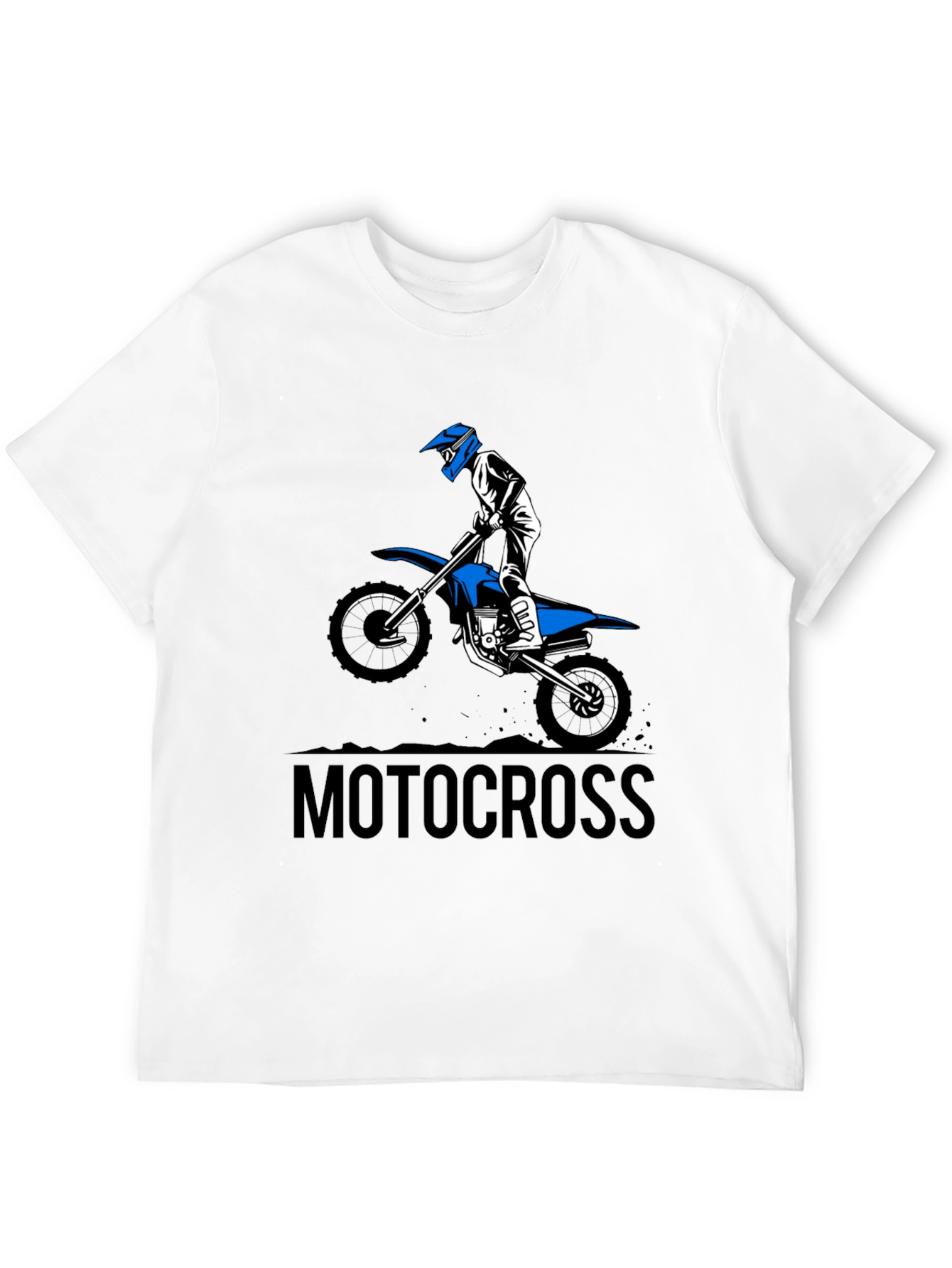 Mens Black Motocross Graphic Tee