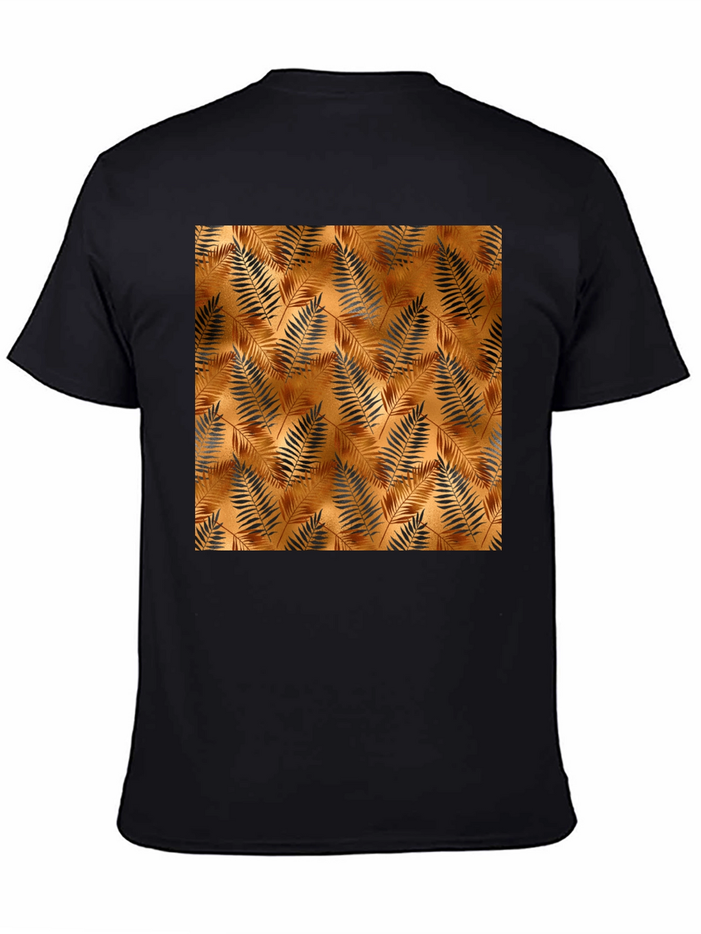 Tropical Leaf Print Mens Tee