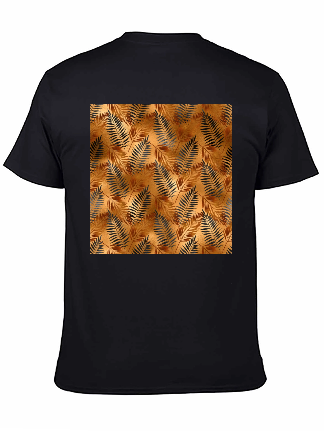 Tropical Leaf Print Mens Tee
