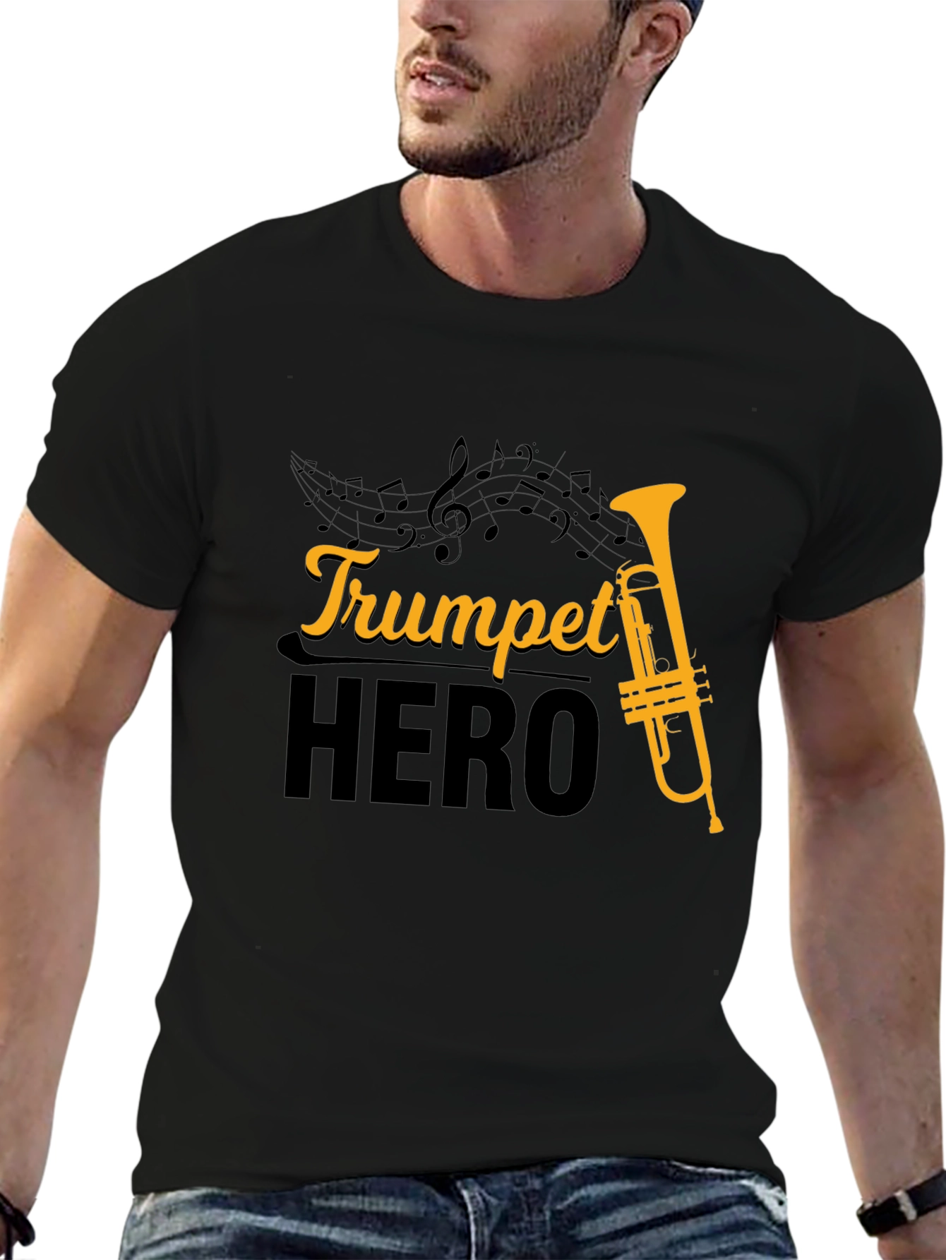 Trumpet Hero T-Shirt - Music Lover Tee