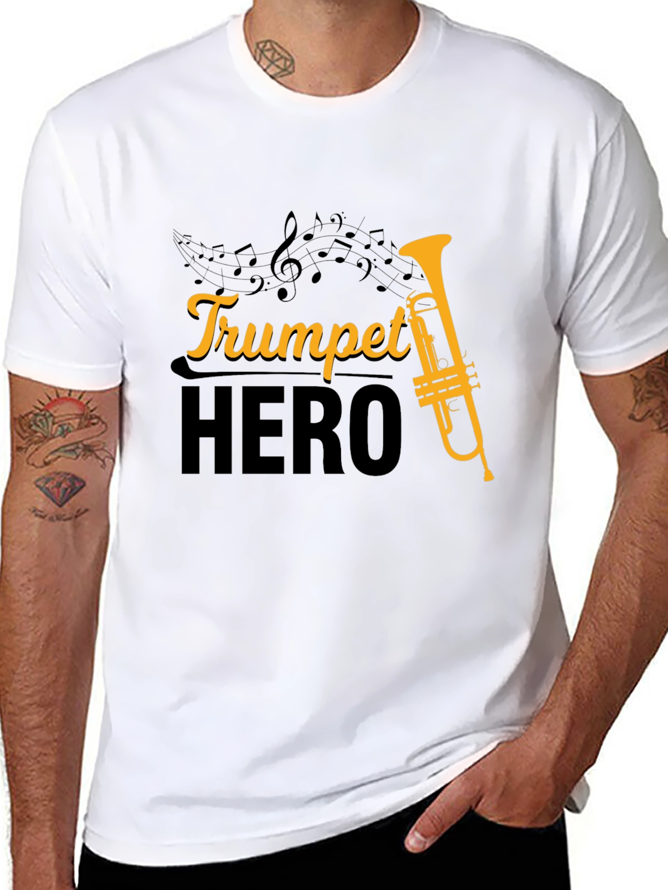 Trumpet Hero T-Shirt - Music Lover Tee