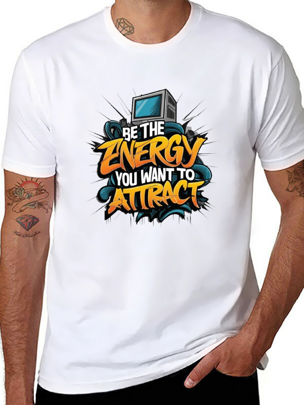 Motivational Graphic Tee - Be The Energy