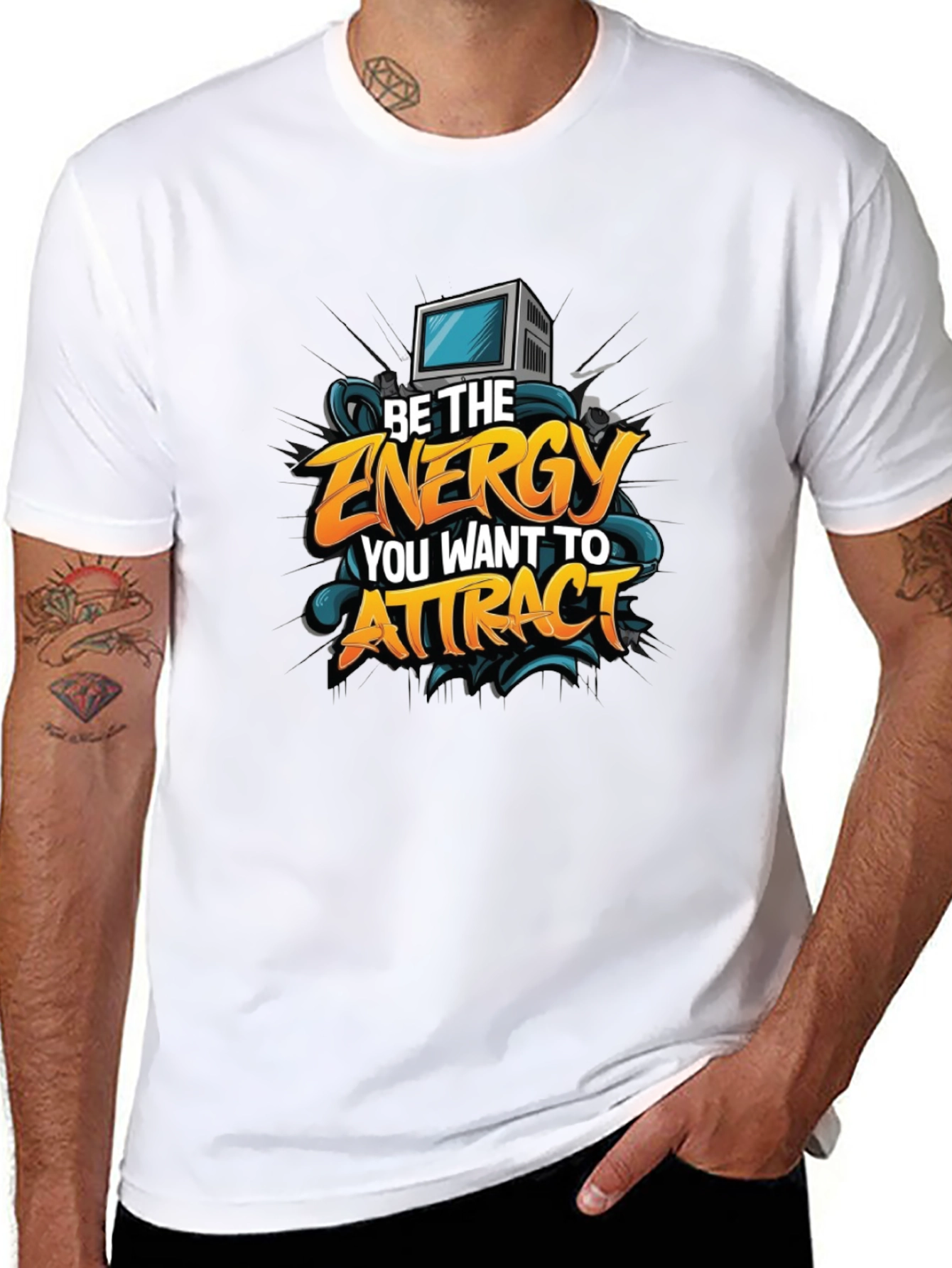 Motivational Graphic Tee - Be The Energy