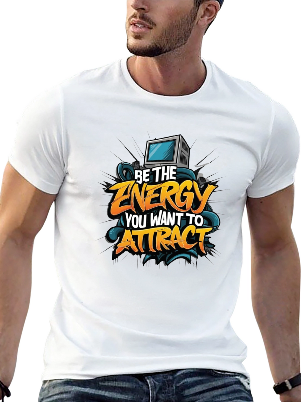 Motivational Graphic Tee - Be The Energy