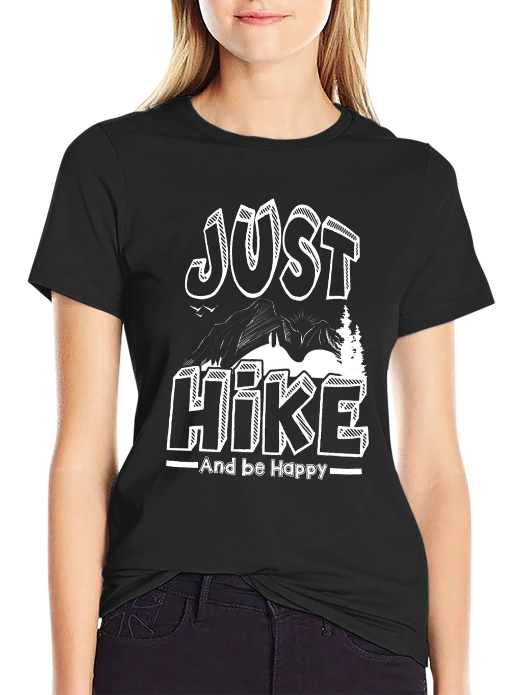 Just Hike T-Shirt - Mountain Design