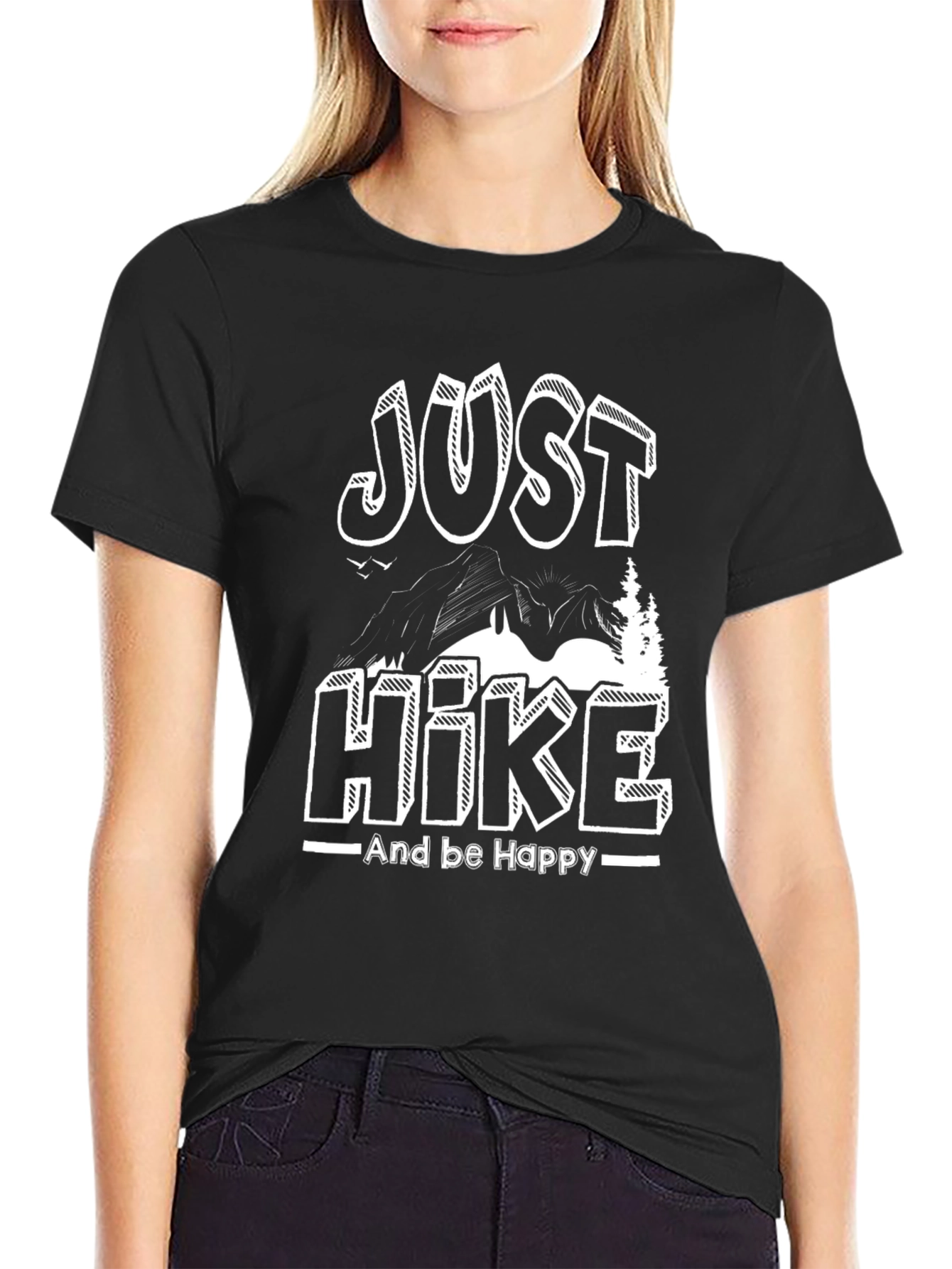 Just Hike T-Shirt - Mountain Design
