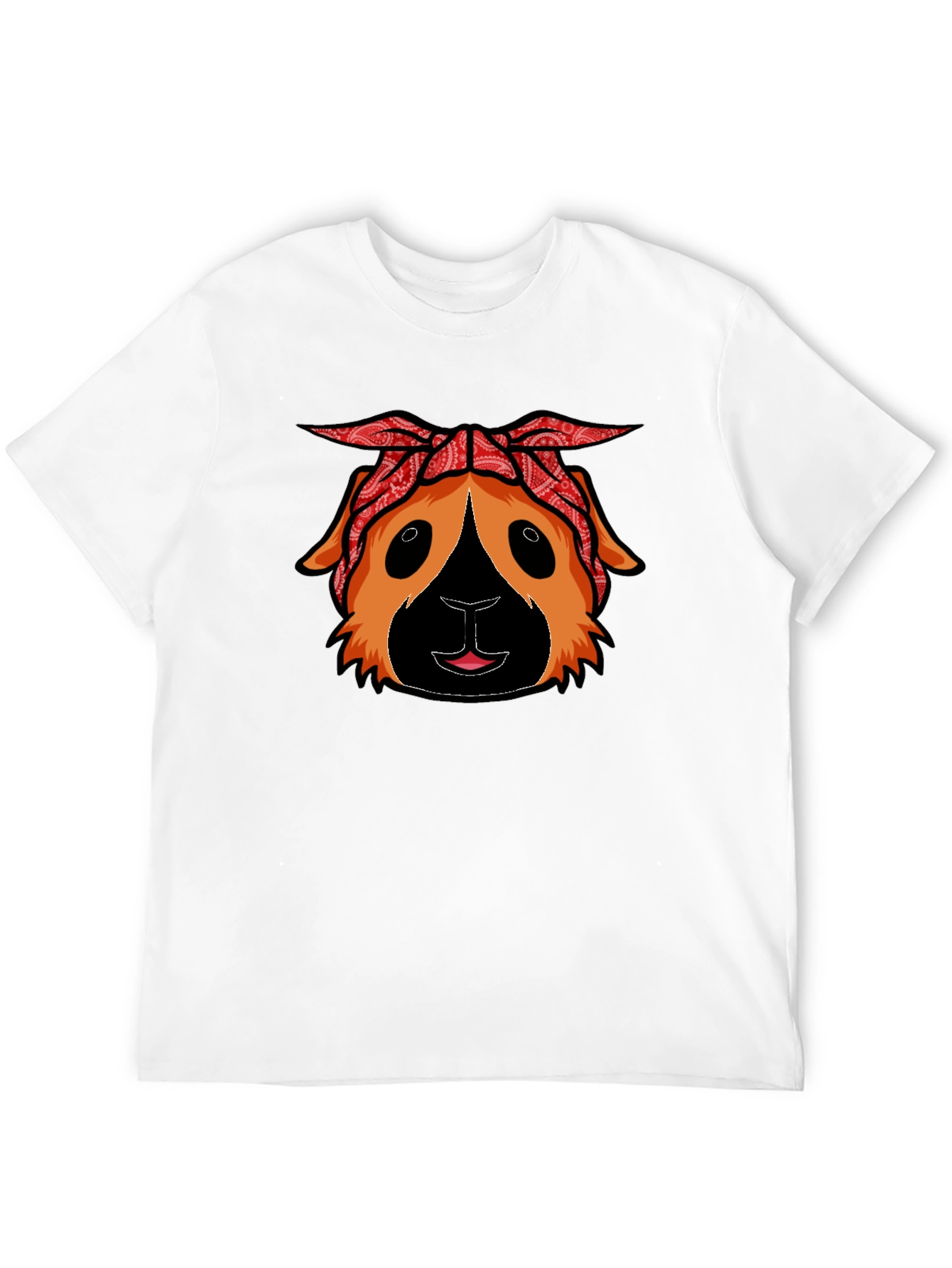 Guinea Pig Bandana T-Shirt - Black