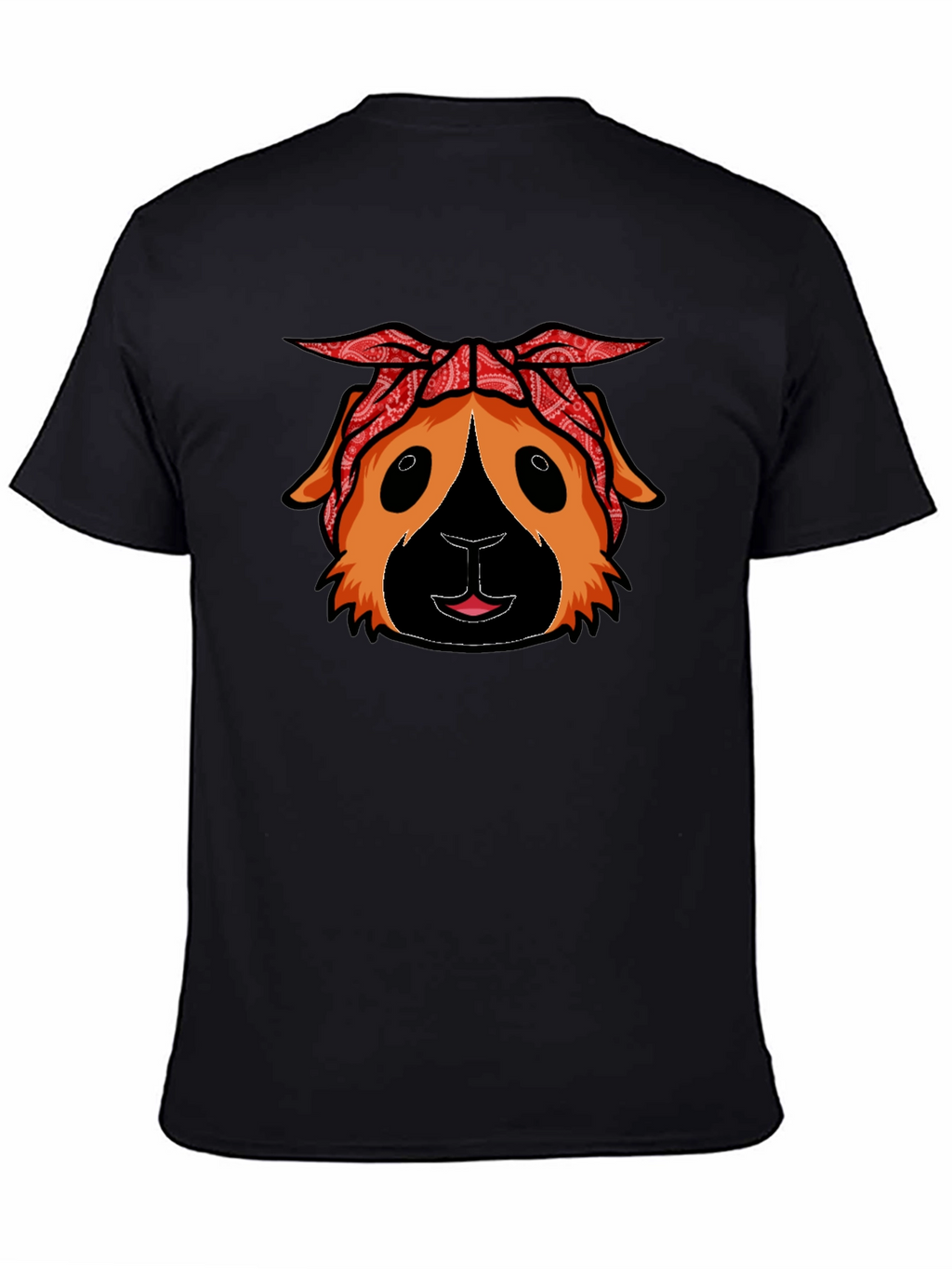 Guinea Pig Bandana T-Shirt - Black