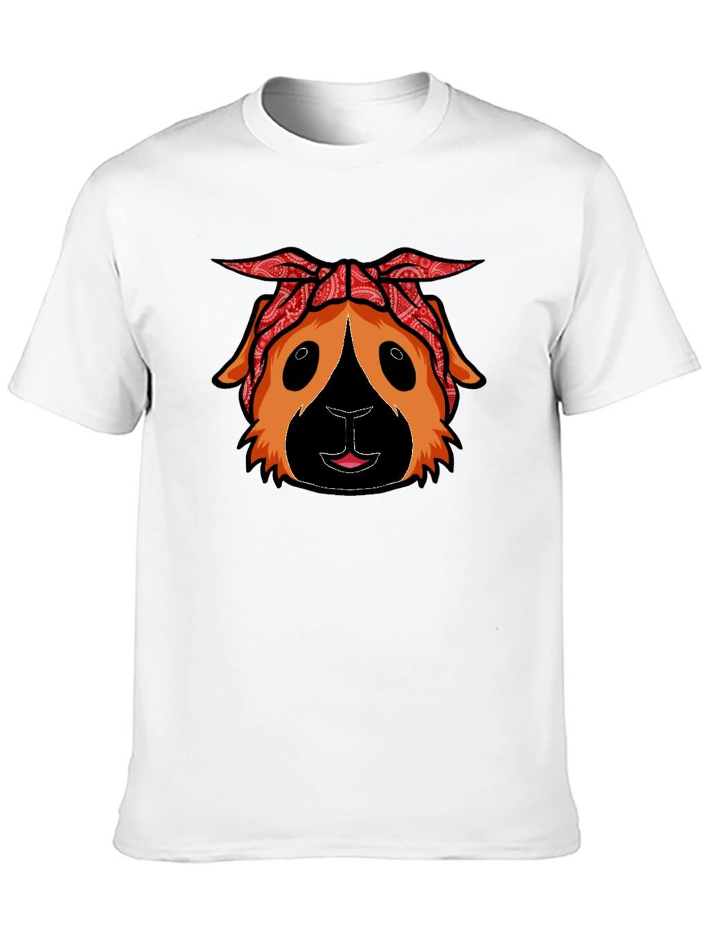 Guinea Pig Bandana T-Shirt - Black