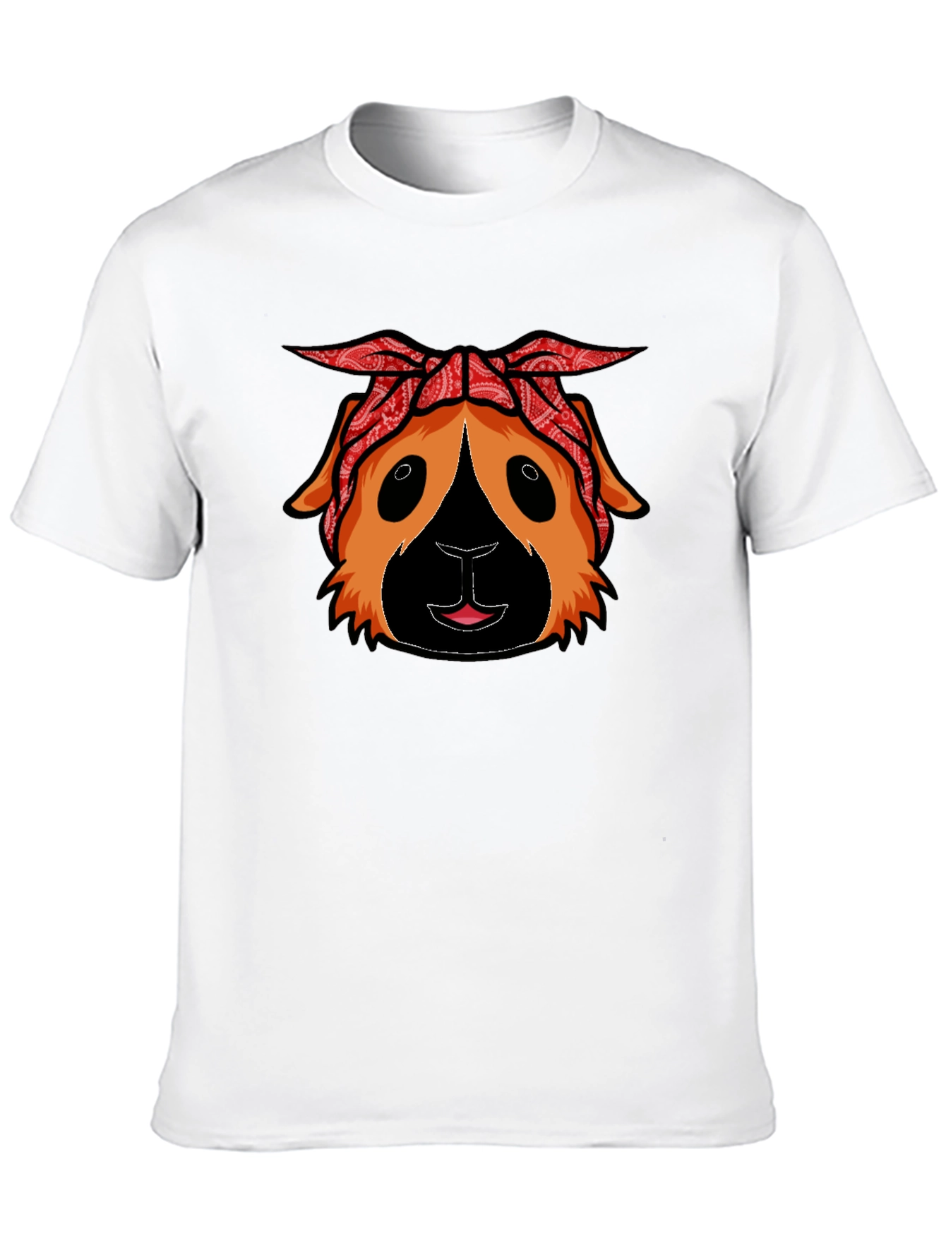 Guinea Pig Bandana T-Shirt - Black