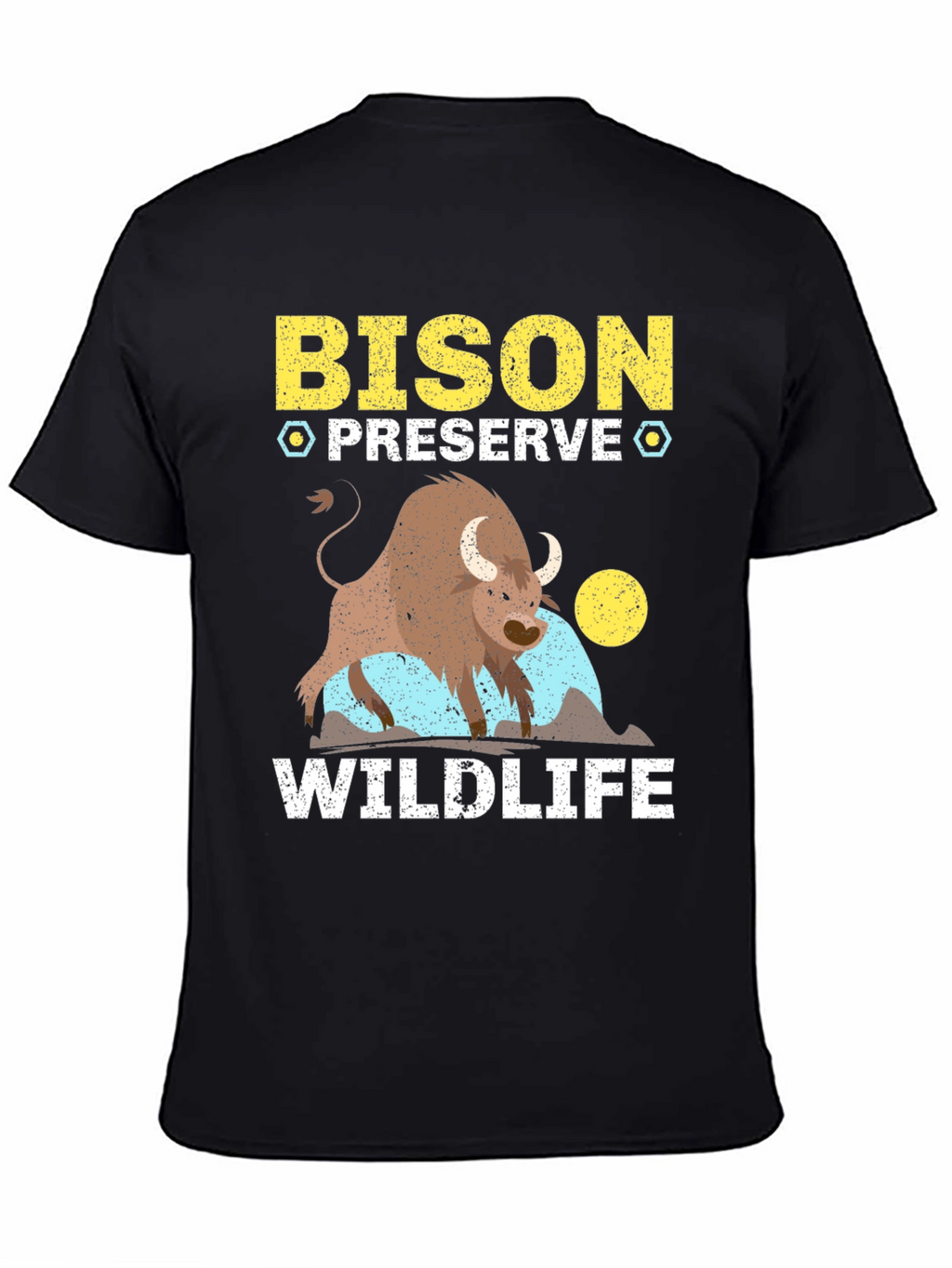 Bison Preserve Wildlife Graphic Tee