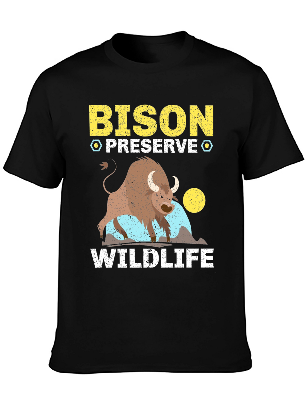 Bison Preserve Wildlife Graphic Tee