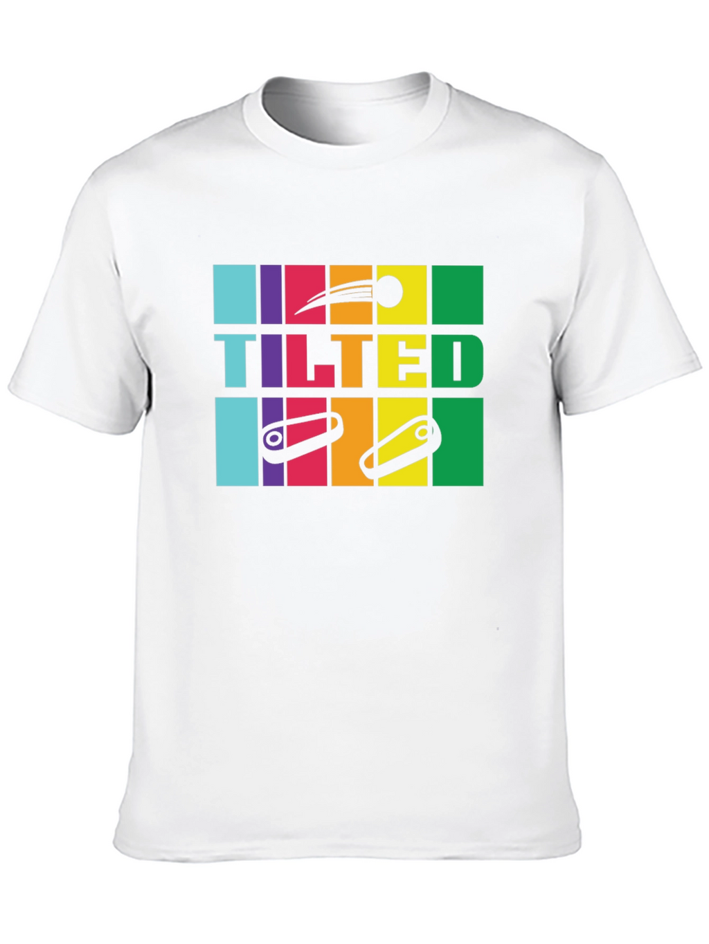 Tilted Pinball Black T-Shirt