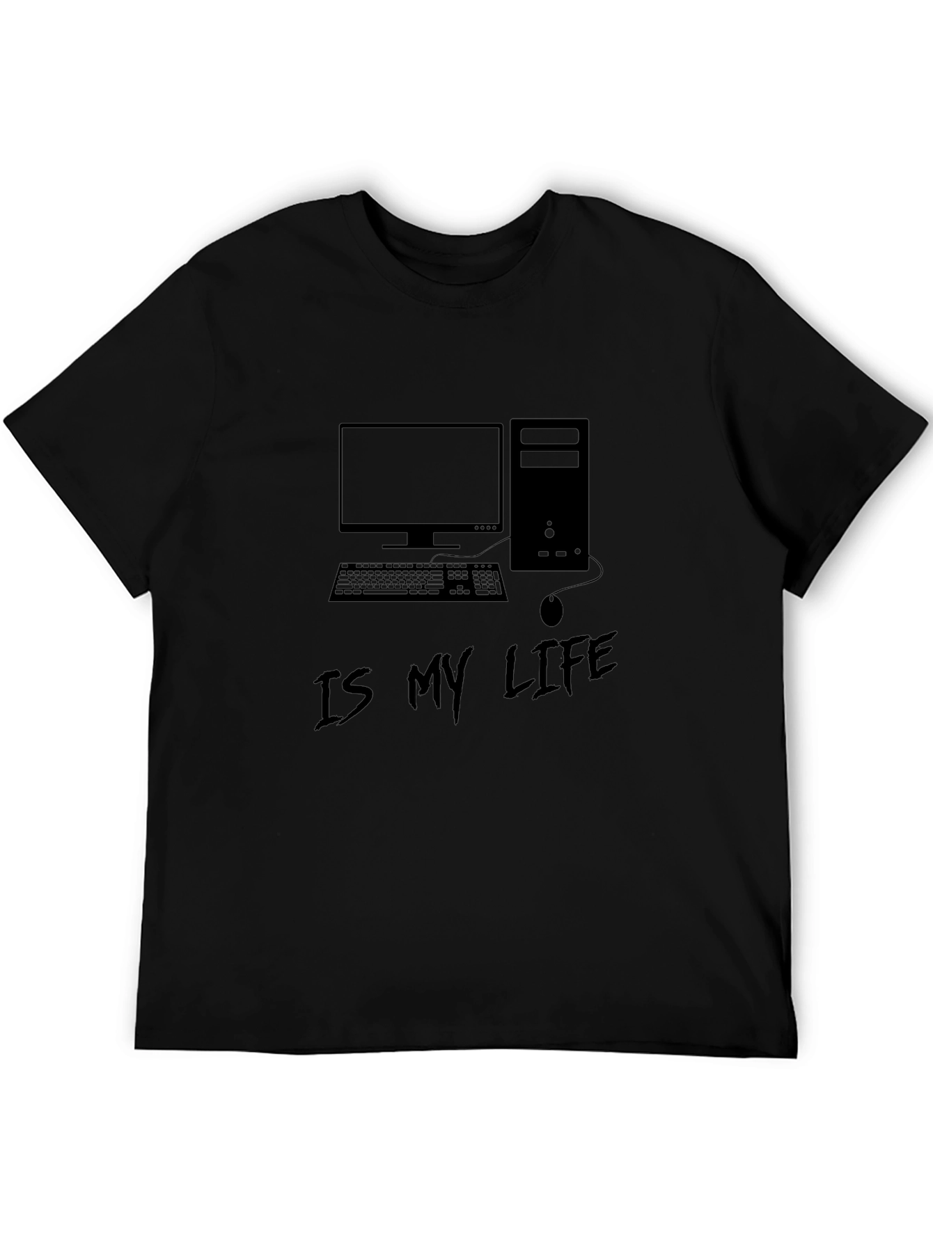 Gamer Life T-Shirt - Black Computer Graphic Tee