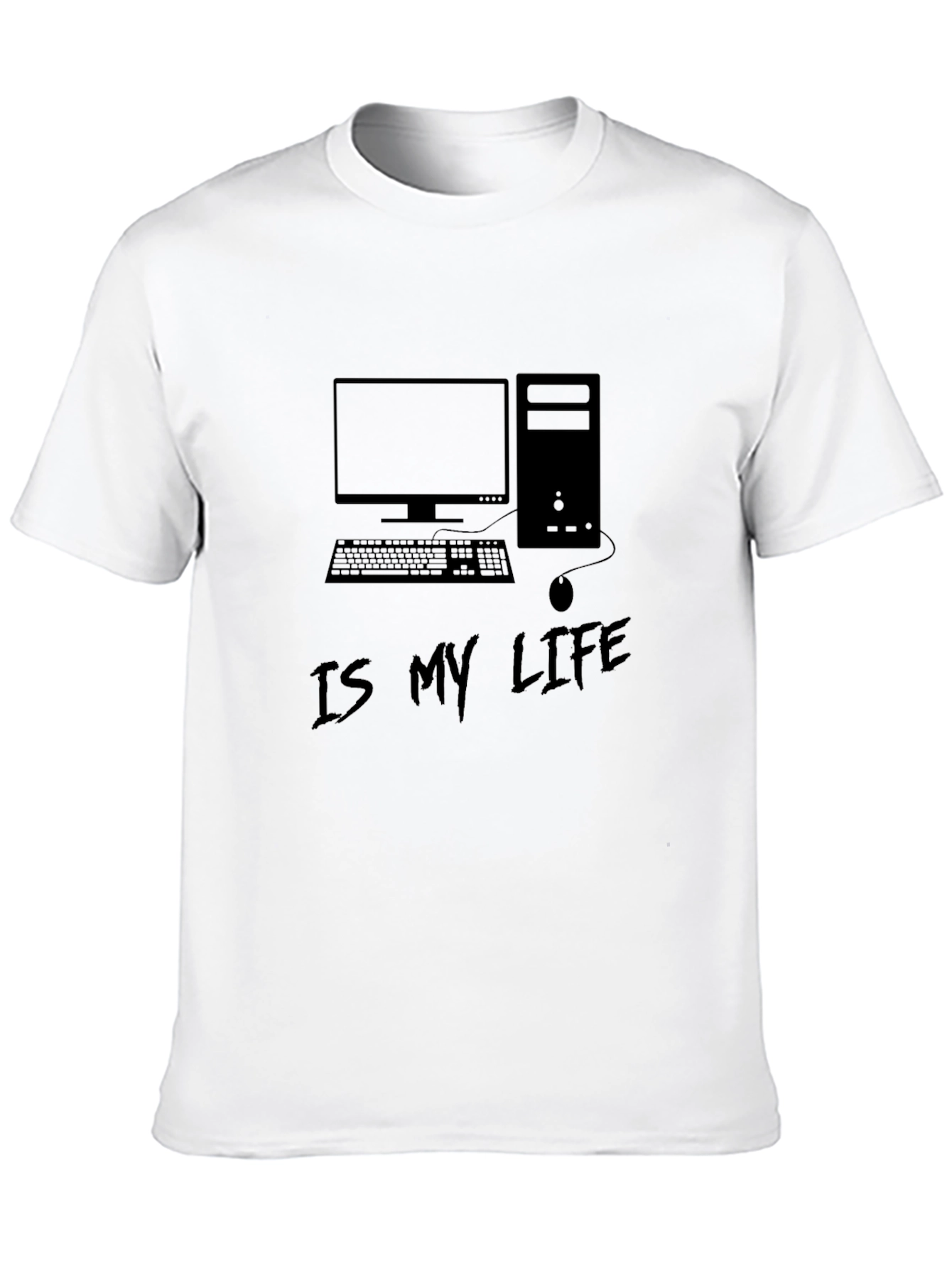 Gamer Life T-Shirt - Black Computer Graphic Tee