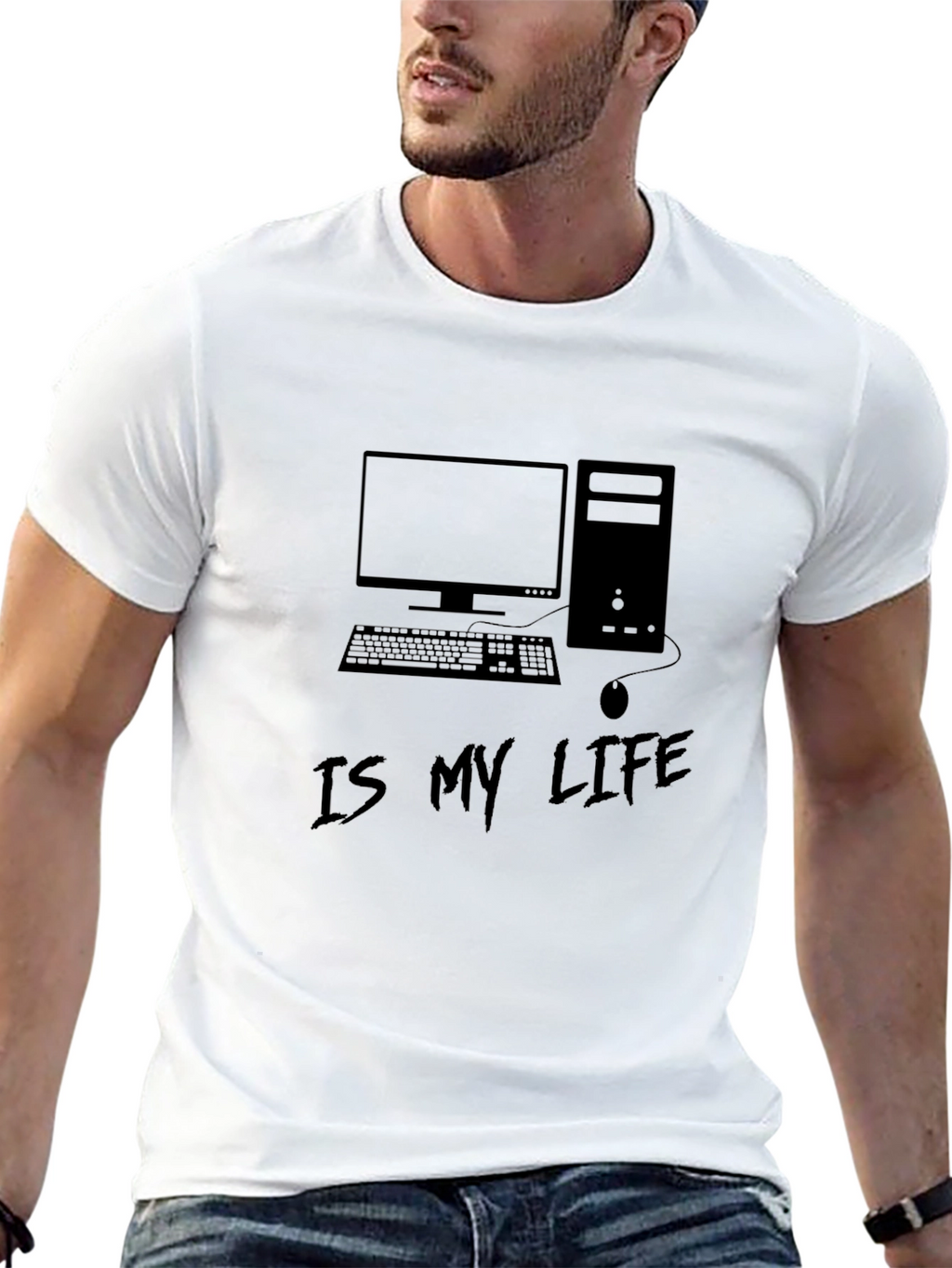 Gamer Life T-Shirt - Black Computer Graphic Tee