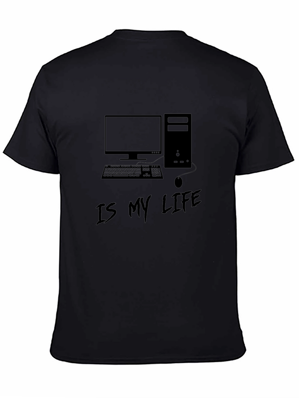 Gamer Life T-Shirt - Black Computer Graphic Tee