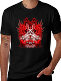 Black Angel Marika Red Graphic T-Shirt