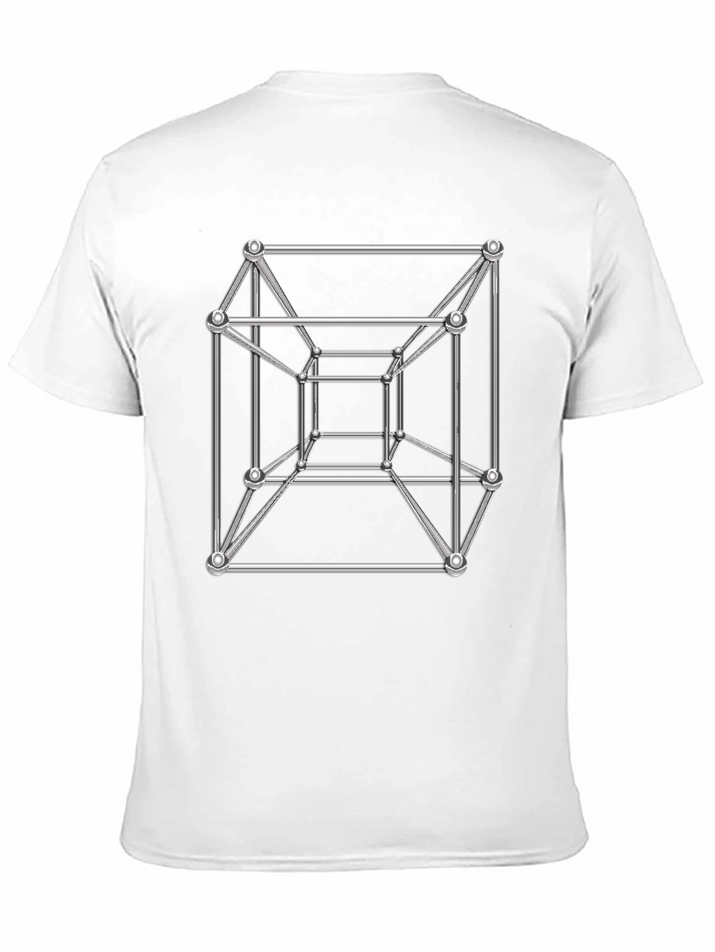 Tesseract Design Black T-Shirt