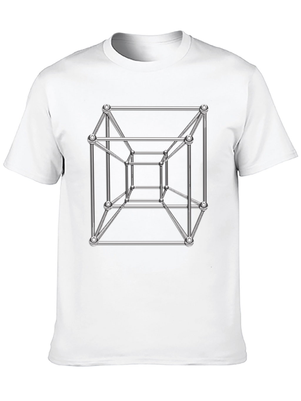Tesseract Design Black T-Shirt