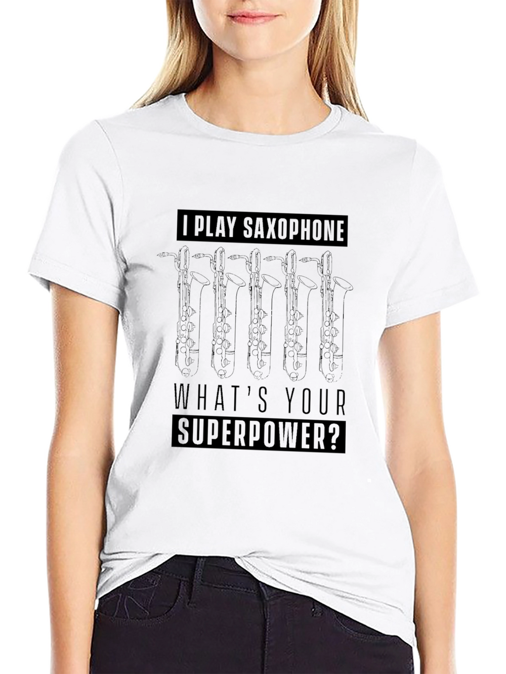Saxophone Superpower T-Shirt - Musician Gift