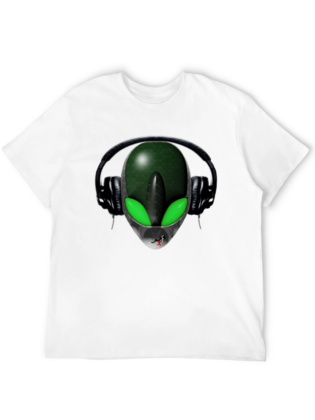 Alien DJ Black T-Shirt - Extraterrestrial Style