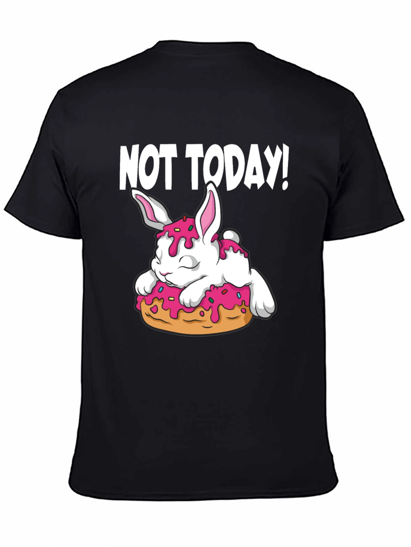 Not Today! Bunny on Donut Graphic Tee