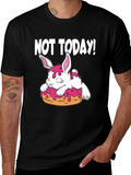 Not Today! Bunny on Donut Graphic Tee