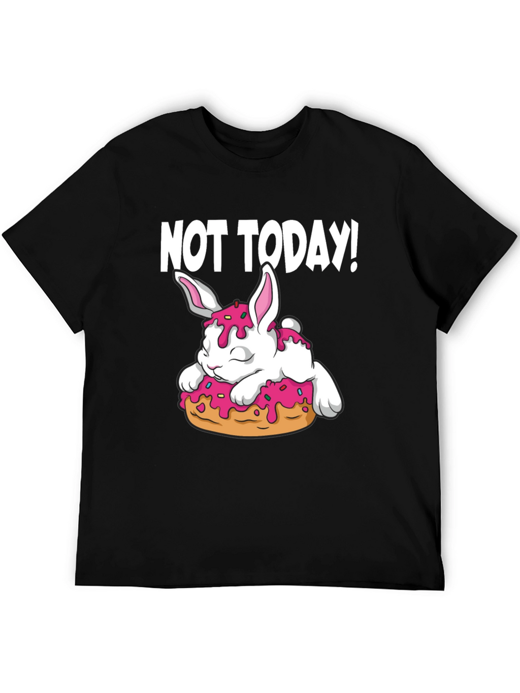 Not Today! Bunny on Donut Graphic Tee