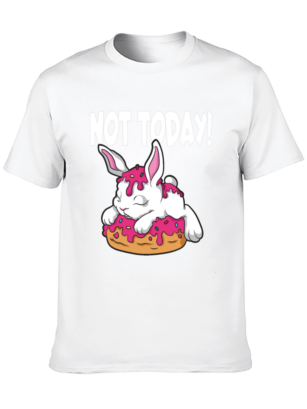 Not Today! Bunny on Donut Graphic Tee